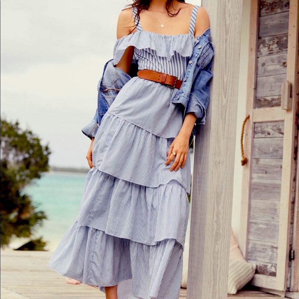 NWT Victoria’s Secret Ruffled Maxi Dress
